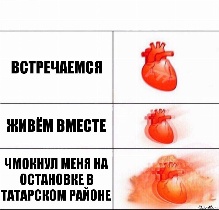 встречаемся живём вместе чмокнул меня на остановке в татарском районе, Комикс  Расширяюшее сердце