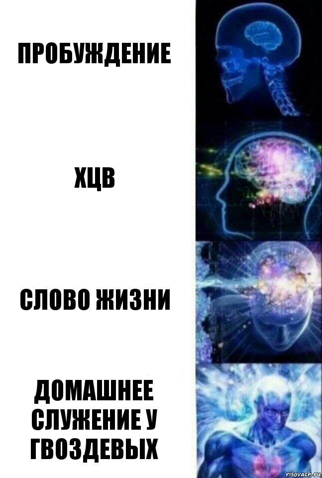 Пробуждение ХЦВ Слово Жизни Домашнее служение у Гвоздевых, Комикс  Сверхразум