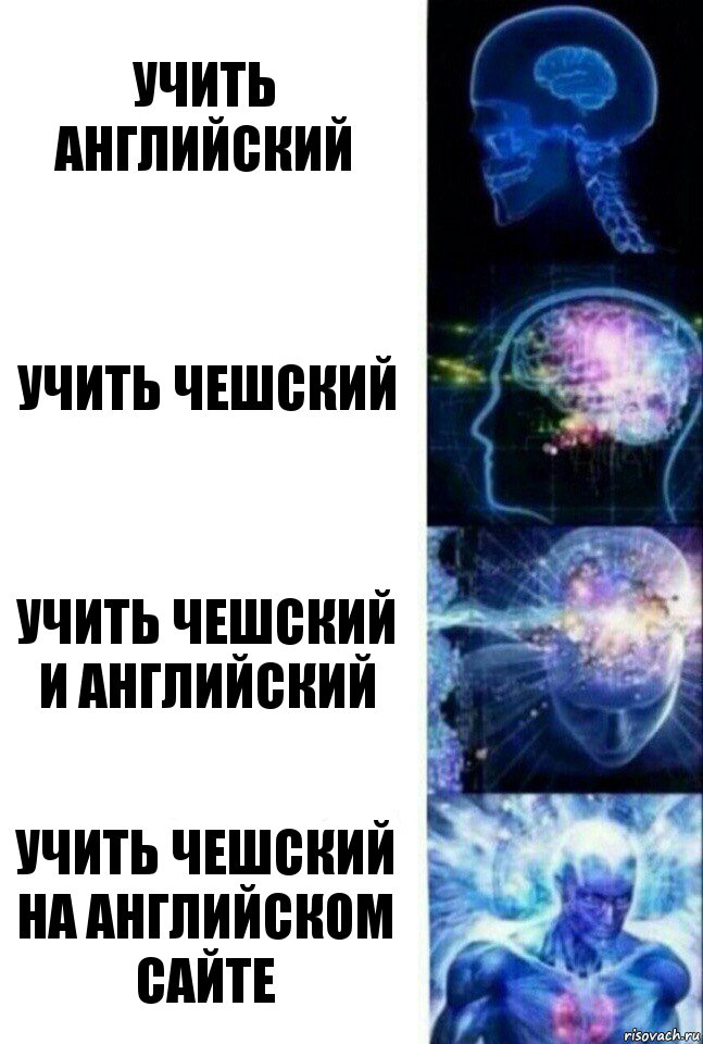 Учить английский Учить чешский Учить чешский и английский Учить чешский на английском сайте, Комикс  Сверхразум