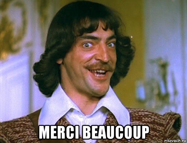  merci beaucoup, Мем Боярский (ДАртаньян)