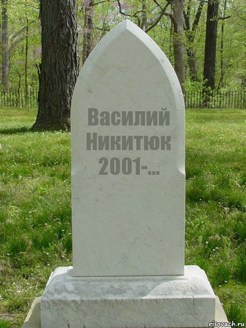 Василий Никитюк 2001-..., Комикс  Надгробие