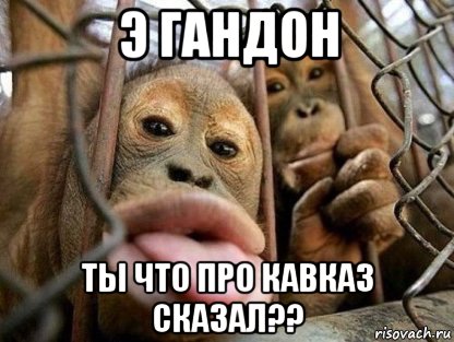 э гандон ты что про кавказ сказал??, Мем ыыыы