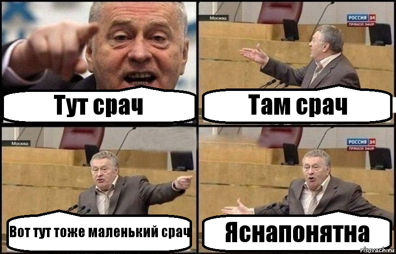 Тут срач Там срач Вот тут тоже маленький срач Яснапонятна, Комикс Жириновский