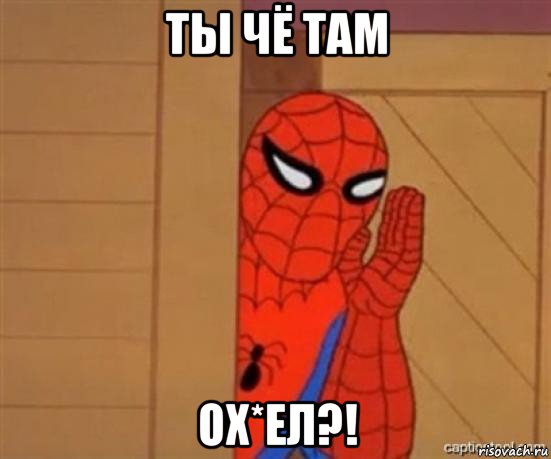 ты чё там ох*ел?!, Мем человек паук