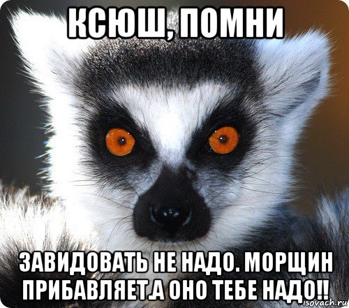 ксюш, помни завидовать не надо. морщин прибавляет.а оно тебе надо!!