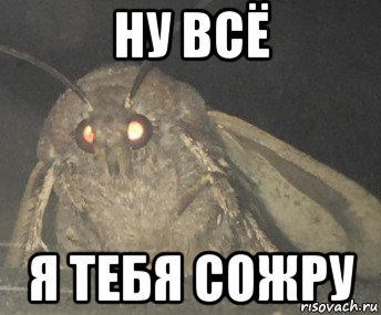 Ну хотя я не хочу. Мем сожрал. Моль я сожру.