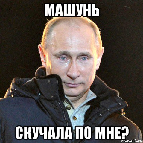 машунь скучала по мне?, Мем Путин плачет