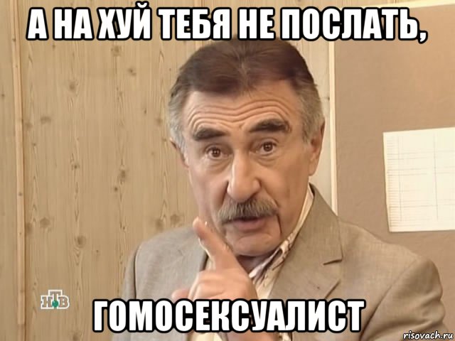 а на хуй тебя не послать, гомосексуалист, Мем Каневский (Но это уже совсем другая история)