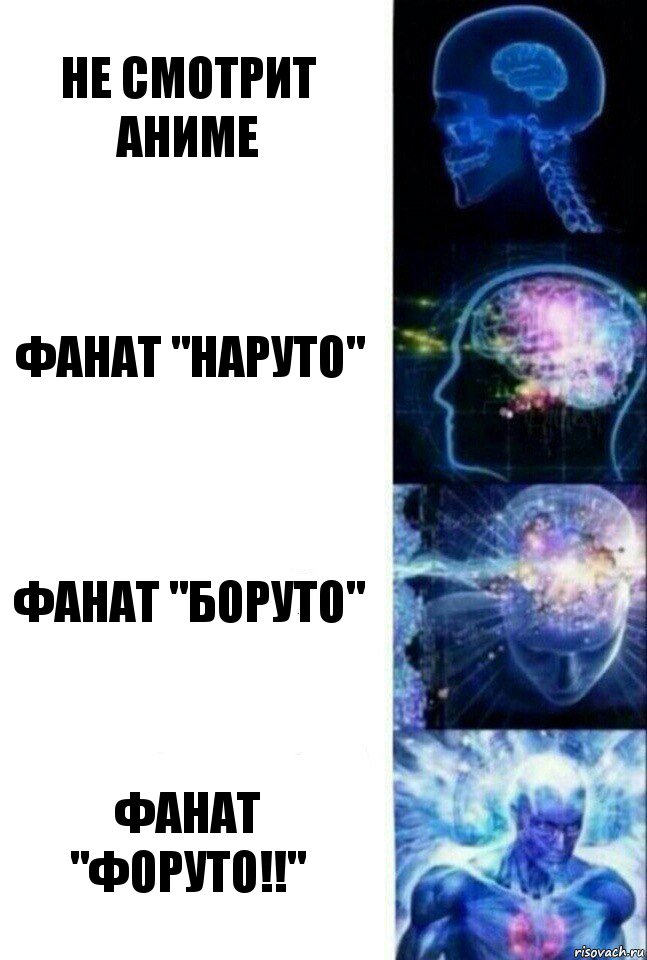 Не смотрит аниме Фанат "Наруто" Фанат "Боруто" Фанат "Форуто!!", Комикс  Сверхразум