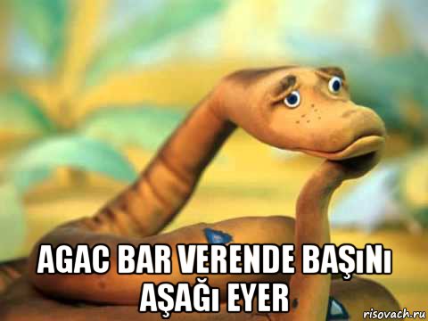  agac bar verende başını aşağı eyer