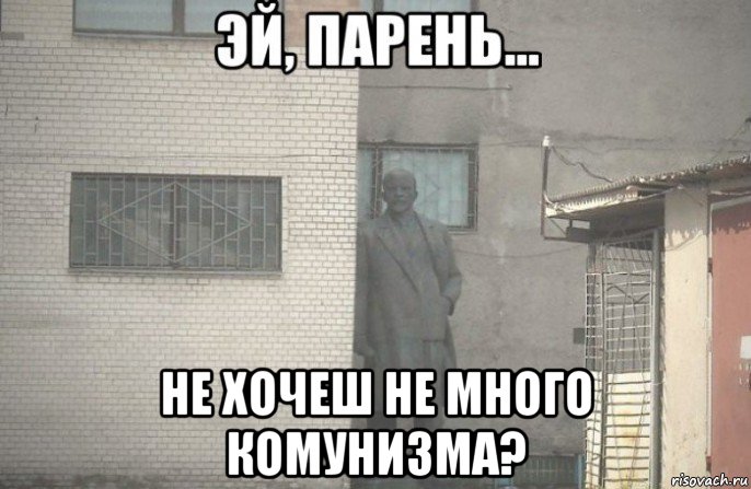  не хочеш не много комунизма?, Мем псс парень