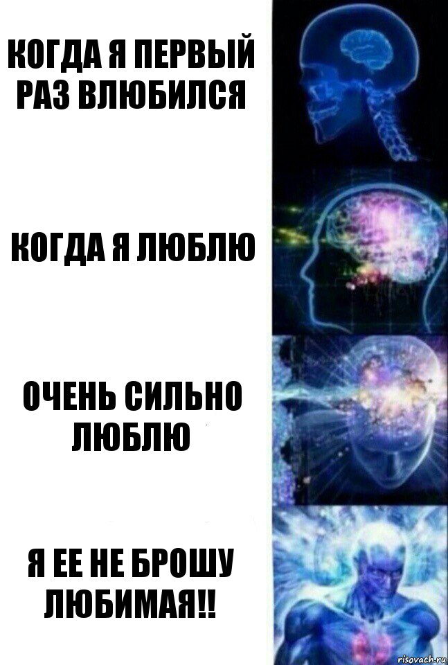 Когда я первый раз влюбился Когда я люблю Очень сильно люблю Я ее не брошу любимая!!, Комикс  Сверхразум