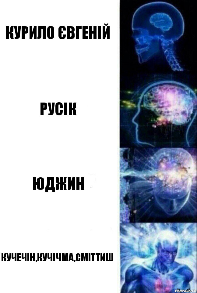 Курило Євгеній Русік Юджин Кучечін,Кучічма,Сміттиш, Комикс  Сверхразум