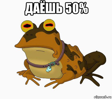 даёшь 50% 