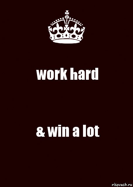 work hard & win a lot, Комикс keep calm