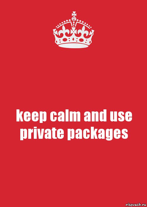 keep calm and use private packages, Комикс Keep Calm 3