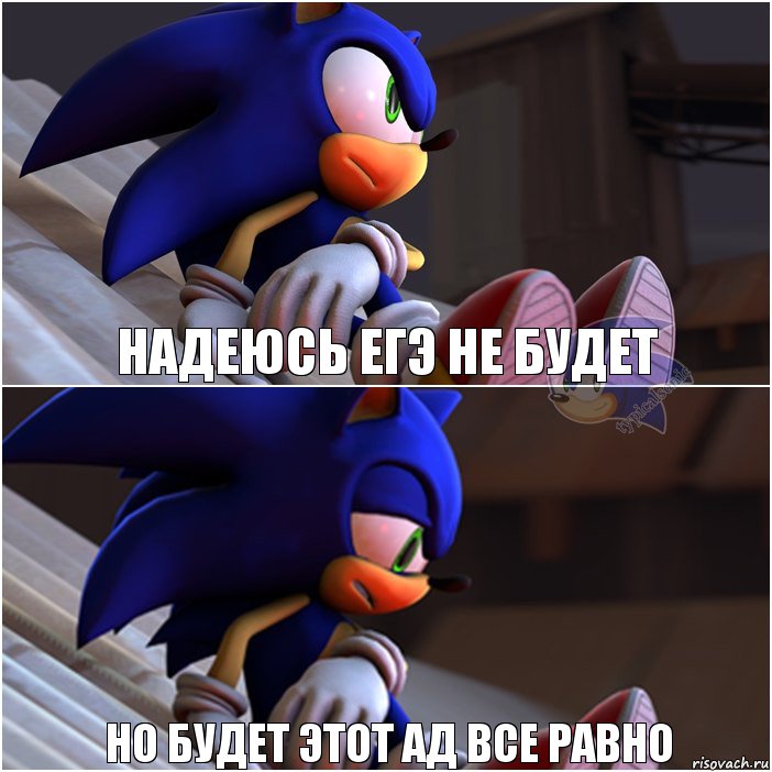 Надеюсь ЕГЭ не будет Но будет этот ад все равно, Комикс Sonic 1