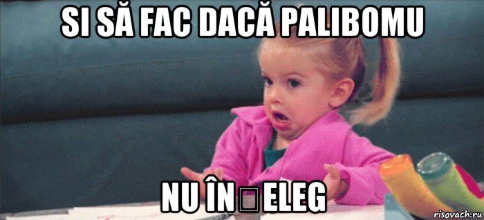 si să fac dacă palibomu nu înțeleg, Мем  Ты говоришь (девочка возмущается)