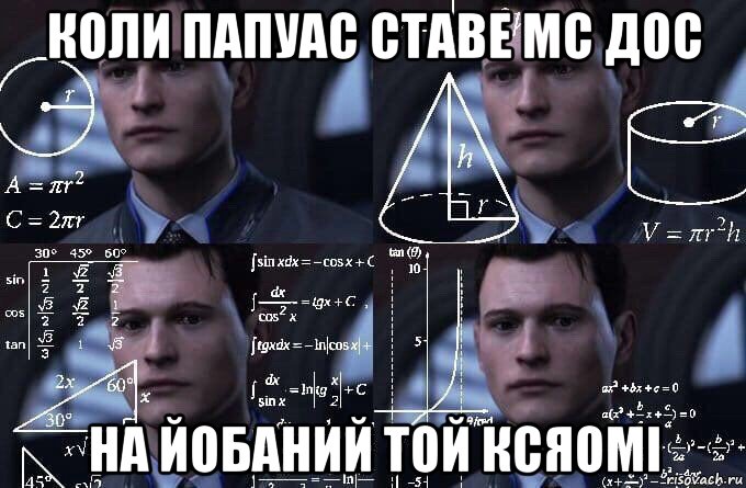 коли папуас ставе мс дос на йобаний той ксяомі, Мем  Коннор задумался