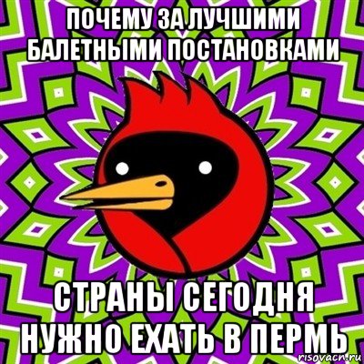 почему за лучшими балетными постановками страны сегодня нужно ехать в пермь, Мем Омская птица