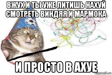 вжух и ты уже литишь нахуй смотреть виндяя и мармока и просто в ахуе, Мем Вжух