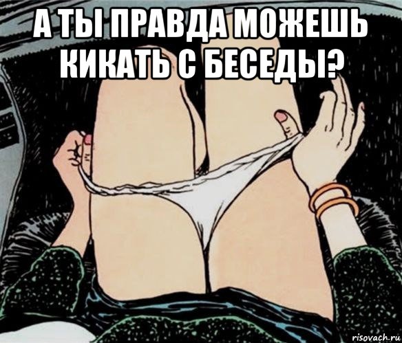 а ты правда можешь кикать с беседы? , Мем А ты точно