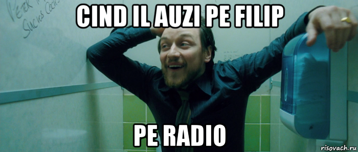 cind il auzi pe filip pe radio, Мем  Что происходит