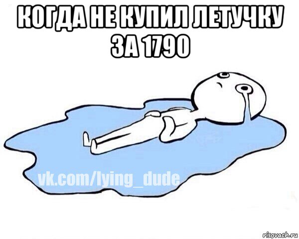 когда не купил летучку за 1790 