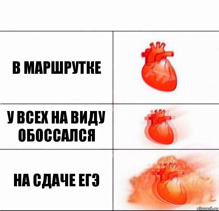 в маршрутке у всех на виду обоссался на сдаче егэ, Комикс  Расширяюшее сердце