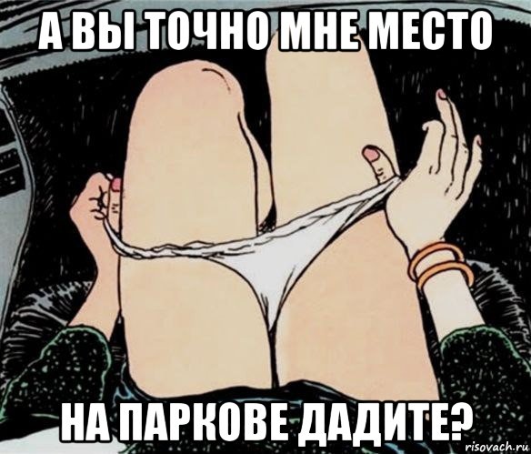 а вы точно мне место на паркове дадите?, Мем А ты точно