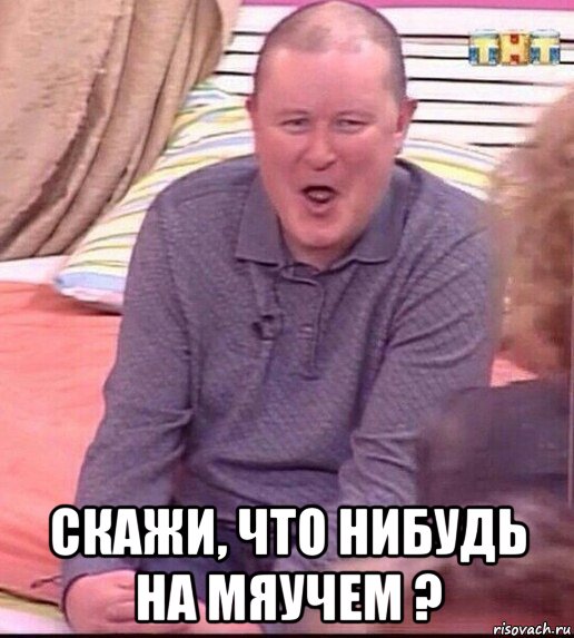  скажи, что нибудь на мяучем ?