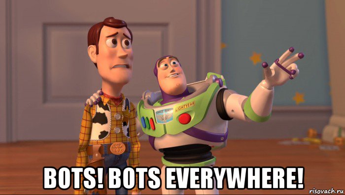  bots! bots everywhere!, Мем Они повсюду (История игрушек)