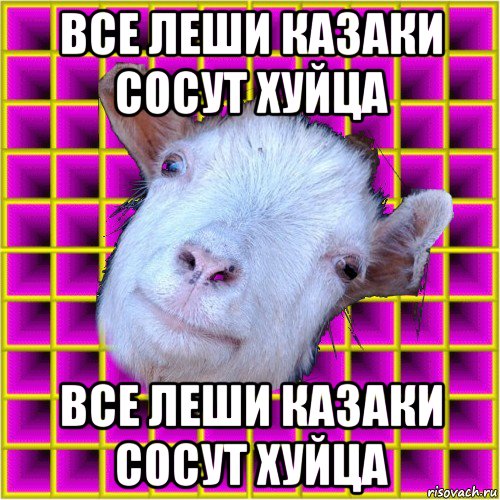 все леши казаки сосут хуйца все леши казаки сосут хуйца, Мем типичная коза
