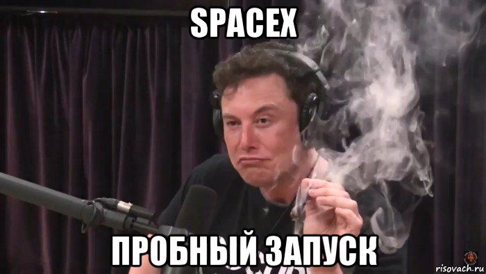 spacex пробный запуск, Мем Илон Маск