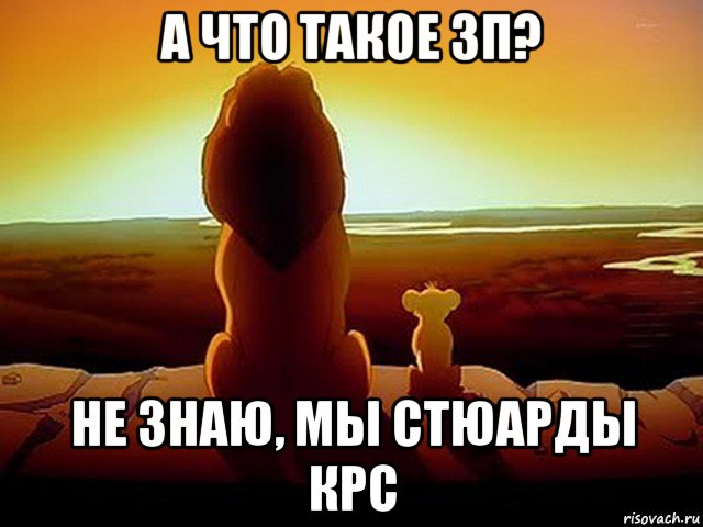 а что такое зп? не знаю, мы стюарды крс