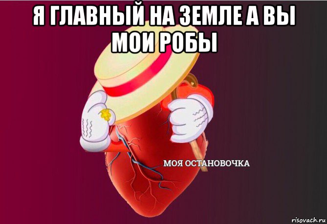 я главный на земле а вы мои робы , Мем   Моя остановочка