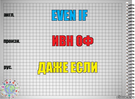 even if ивн оф даже если, Комикс  Перевод с английского