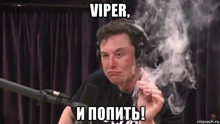 viper, и попить!, Мем Илон Маск