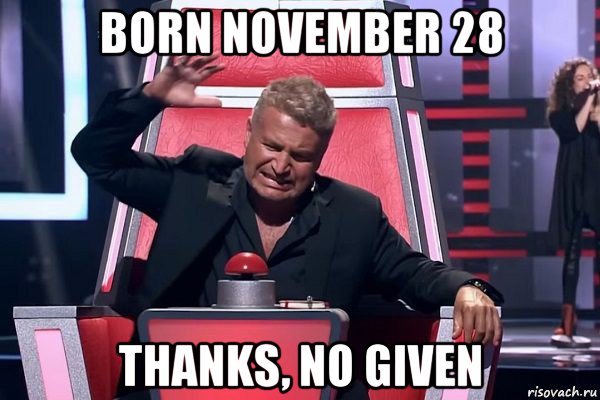 born november 28 thanks, no given, Мем   Отчаянный Агутин