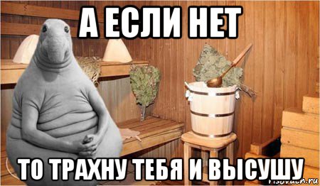 а если нет то трахну тебя и высушу