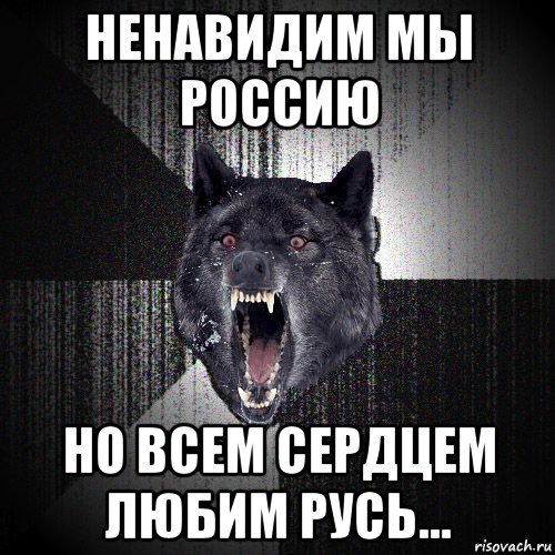 Ненавижу волков. Злые мемы. Мемы про Русь. Злой Мем. Ехидный Мем.