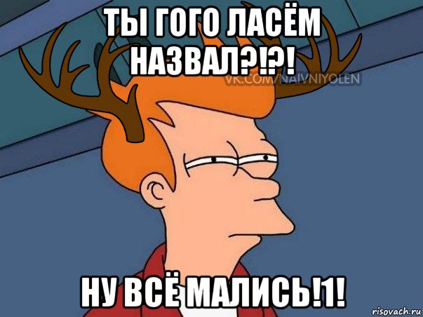 ты гого ласём назвал?!?! ну всё мались!1!