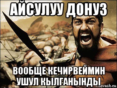 айсулуу донуз вообще кечирвеймин ушул кылганынды, Мем Это Спарта