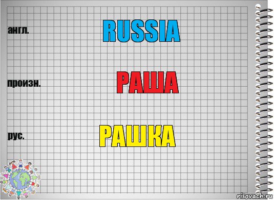 russia раша РАШКА, Комикс  Перевод с английского