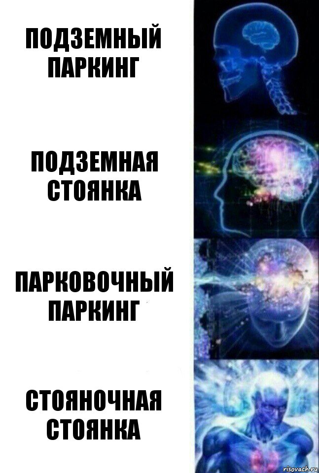 подземный паркинг подземная стоянка Парковочный паркинг Стояночная стоянка, Комикс  Сверхразум