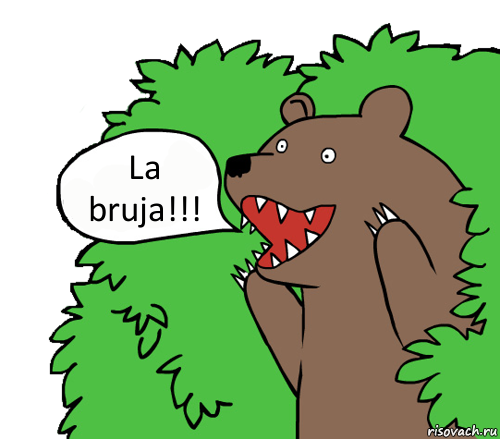 La bruja!!!, Комикс медведь из кустов