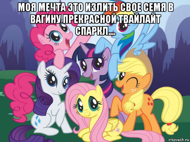 моя мечта это излить свое семя в вагину прекрасной твайлайт спаркл.... , Мем My little pony