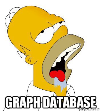  graph database, Мем  Гомер пускает слюни