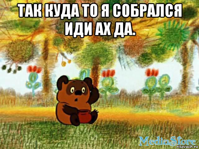 так куда то я собрался иди ах да. 