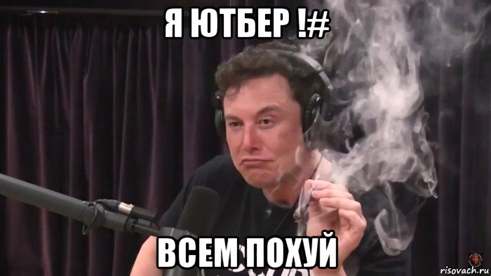 я ютбер !# всем похуй, Мем Илон Маск